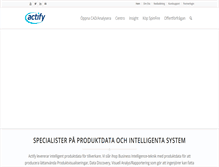 Tablet Screenshot of actify.eu