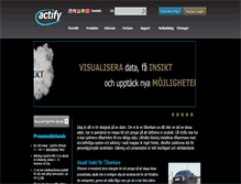 Tablet Screenshot of actify.se